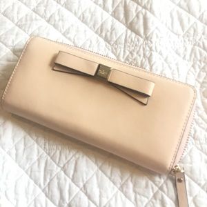 Kate Spade Blush Wallet with Bow